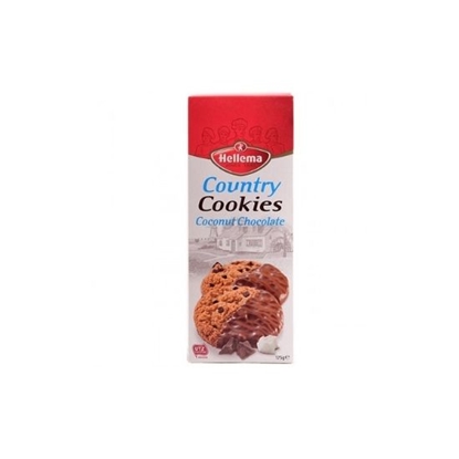 Picture of HELLEMA CHOCOLATE COCONUT COOKIES 175GR